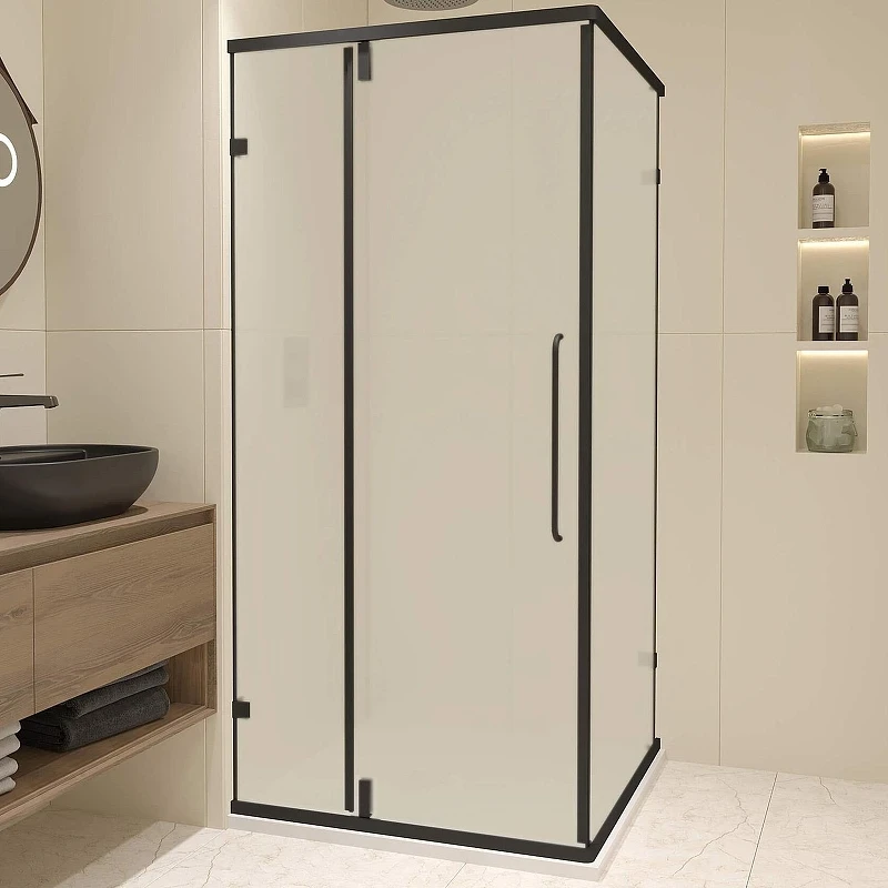 Душевой уголок RGW Classic CL-035B 90x90 350903599-24 профиль Черный матовый стекло матовое-сатинат