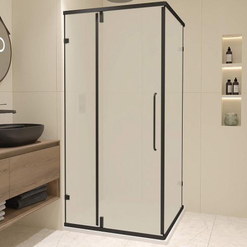 Душевой уголок RGW Classic CL-035B 90x90 350903599-24 профиль Черный матовый стекло матовое-сатинат