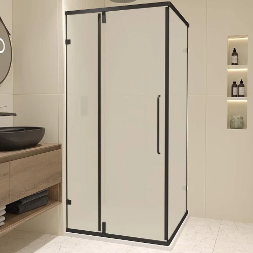 Душевой уголок RGW Classic CL-035B 90x90 350903599-24 профиль Черный матовый стекло матовое-сатинат
