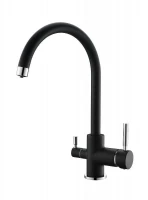 Смеситель для кухни Emar Quartz 3007.12 цвет Оникс