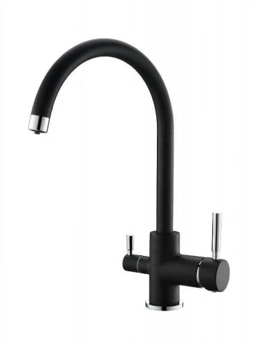 Смеситель для кухни Emar Quartz 3007.12 цвет Оникс