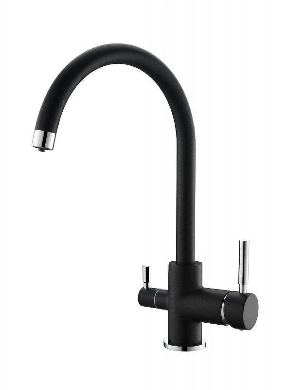 Смеситель для кухни Emar Quartz 3007.12 цвет Оникс