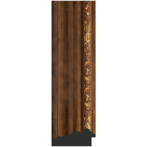 Зеркало Evoform Exclusive 116х56 BY 3491 с фацетом в багетной раме - Римская бронза 88 мм стекло