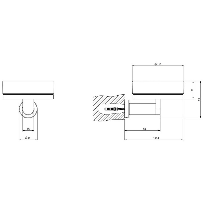 Мыльница Gessi Emporio Accessories 38803#299 Черная матовая