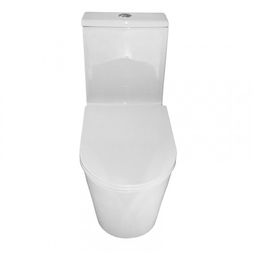 Унитаз моноблок Azario Scala AZ-8101 цвет Белый с сиденьем Микролифт