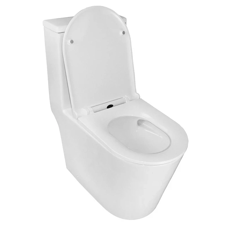 Унитаз моноблок Azario Scala AZ-8101 цвет Белый с сиденьем Микролифт