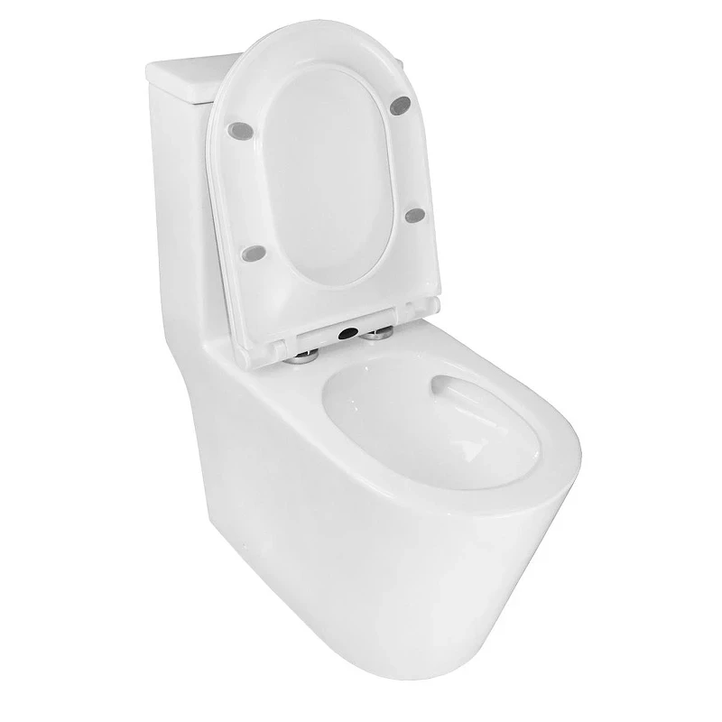 Унитаз моноблок Azario Scala AZ-8101 цвет Белый с сиденьем Микролифт