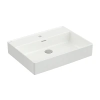 Раковина Berges Ego 60 182003 Белая глянцевая фарфор подвесная, накладная