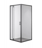 Душевой уголок Olive's Duero 90х90 DR-90CS-SW-GB профиль Черный матовый стекло прозрачное