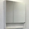 Зеркальный шкаф Comforty Никосия 70 00-00006163 Дуб белый МДФ / ЛДСП, стекло