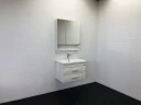 Зеркальный шкаф Comforty Никосия 70 00-00006163 Дуб белый МДФ / ЛДСП, стекло