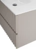 Тумба под раковину Art&Max Elegant 80 AM-ELEGANT-800-2C-SO-GCM-LED подвесная цвет Светло-серый матовый