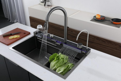 Кухонная мойка Ceruttispa Gloria II nano 75 CT10356 Черная