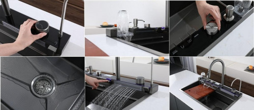 Кухонная мойка Ceruttispa Gloria II nano 75 CT10356 Черная