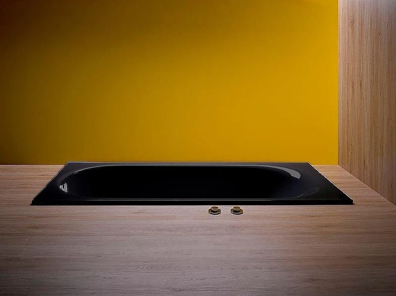 Стальная ванна Bette Comodo 180x80 1251-035 PLUS Черное дерево с шумоизоляцией и антигрязевым покрытием