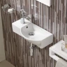 Раковина WeltWasser Aisbach 7950 GL-WT L 50 10000008692 Белая глянцевая фаянс подвесная
