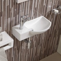 Раковина WeltWasser Aisbach 7950 GL-WT L 50 10000008692 Белая глянцевая фаянс подвесная