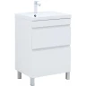 Тумба под раковину Aquanet Нота New 58 344141 Белый глянец