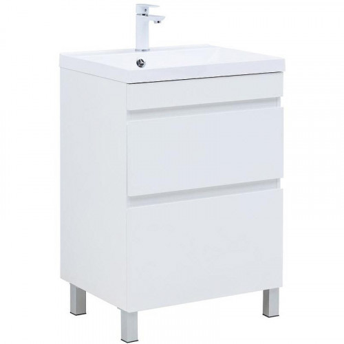 Тумба под раковину Aquanet Нота New 58 344141 Белый глянец