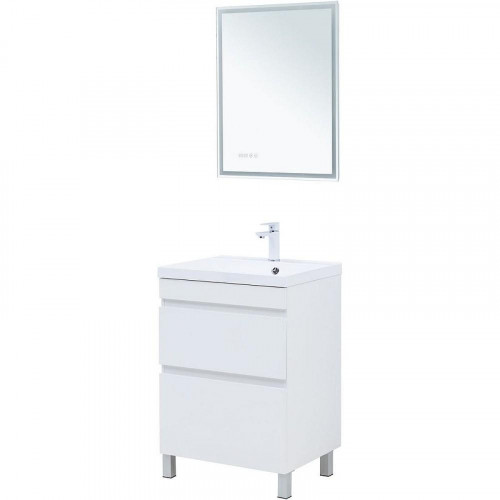 Тумба под раковину Aquanet Нота New 58 344141 Белый глянец