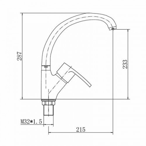 Смеситель для кухни Fashun A4165-2 цвет Хром