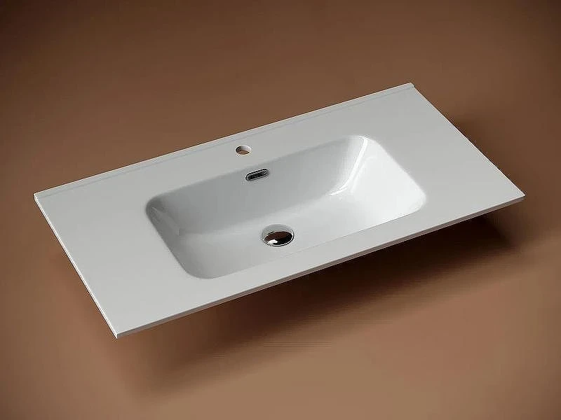 Тумба с раковиной Sancos Snob T 90 SNT90CE+Ceramicanova Element 90 CN7002 подвесная Beige Soft