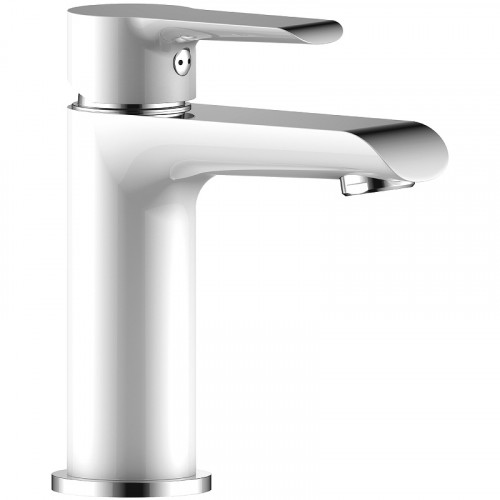 Смеситель для раковины Rossinka W35-12 Белый Хром латунь