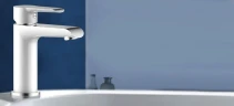 Смеситель для раковины Rossinka W35-12 Белый Хром латунь
