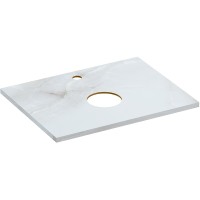 Столешница под раковину Cersanit Stone 60 63857 Светло-серая сатиновая искусственный камень (литьевой мрамор)