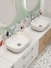 Столешница под раковину Cersanit Stone 60 63857 Светло-серая сатиновая искусственный камень (литьевой мрамор)