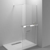 Душевая перегородка Vincea Walk-In HR 100 VSW-4HR100CL профиль Хром стекло прозрачное