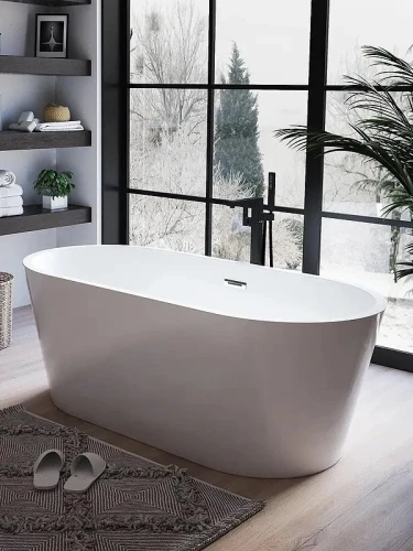 Акриловая ванна Ceruttispa Resia160 160x75 CT10866 Белая без гидромассажа