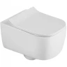 Унитаз Black&White Universe W-730 730W00 подвесной с сиденьем Микролифт фарфор подвесной