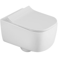 Унитаз Black&amp;White Universe W-730 730W00 подвесной с сиденьем Микролифт фарфор подвесной