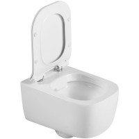 Унитаз Black&amp;White Universe W-730 730W00 подвесной с сиденьем Микролифт фарфор подвесной