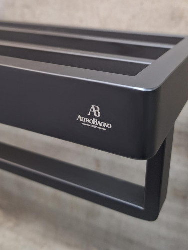 Полка для полотенец AltroBagno Aperto 081503 MB цвет Черный матовый