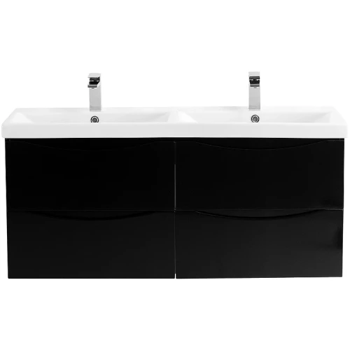 Тумба под раковину BelBagno Marino-Cer 120 MARINO-CER-1200-4C-SO-2-NL-P подвесная Nero Lucido МДФ / ЛДСП