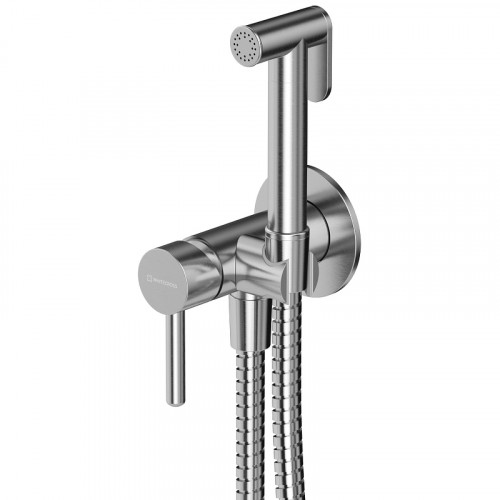 Гигиенический душ со смесителем Whitecross Y brushed nickel SYSYBI2NIB Брашированный никель латунь встраиваемый