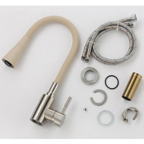 Смеситель для кухни Savol S-3002LM12 цвет Сатин Бежевый