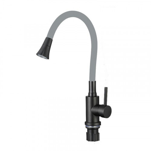 Смеситель для кухни Fmark FS8299H-04 цвет Черный Серый