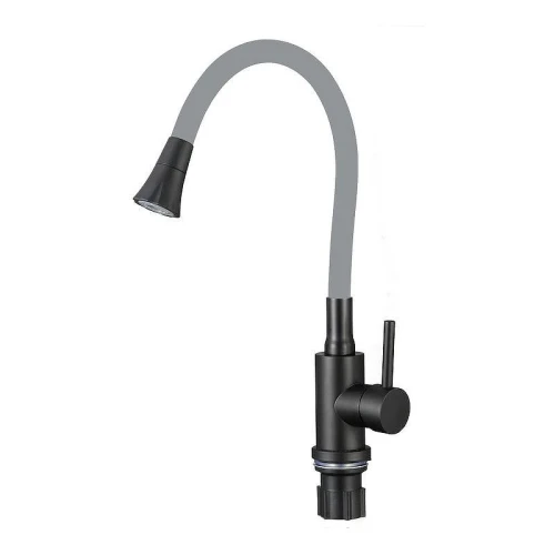 Смеситель для кухни Fmark FS8299H-04 цвет Черный Серый