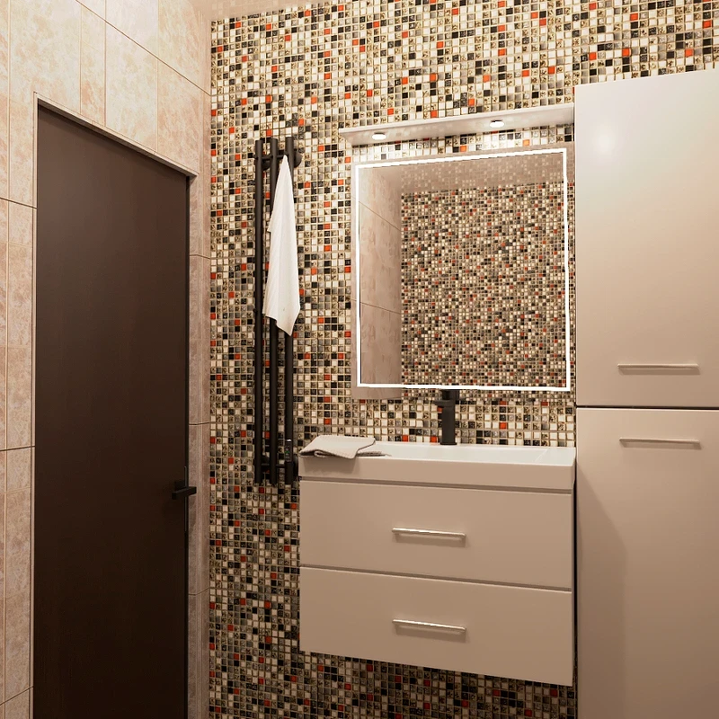 Электрический полотенцесушитель Маргроид Inaro 1200x120 Inaro-12012-1049-9005R правый Черный матовый нержавеющая сталь