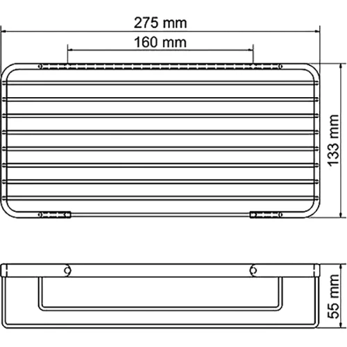 Полка корзина WasserKRAFT K-72222 Хром