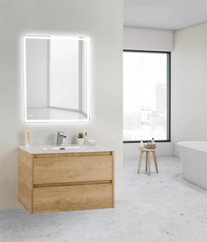 Тумба под раковину BelBagno KRAFT 39-800/390-2C-SO-RNN подвесная Rovere Nebrasca Nature МДФ / ЛДСП