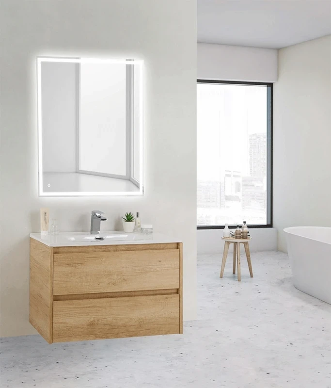 Тумба под раковину BelBagno KRAFT 39-800/390-2C-SO-RNN подвесная Rovere Nebrasca Nature МДФ / ЛДСП