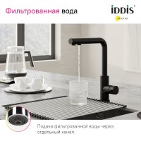 Смеситель для кухни Iddis Rule RULBLLFi05 Черный матовый нержавеющая сталь