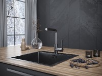Смеситель для кухни Paulmark Honner Ho212018-GM Вороненая сталь