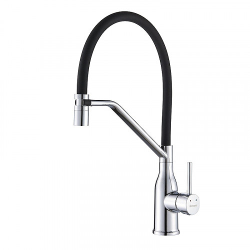 Смеситель для кухни Shevanik S343-3 цвет Хром Черный