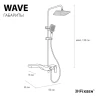 Душевая система Fixsen Wave FX-9400 цвет Белый Хром