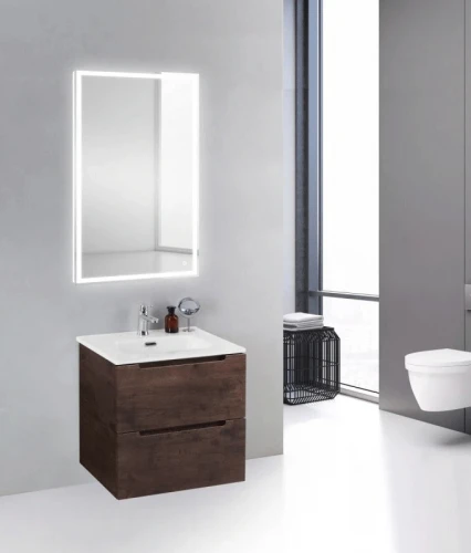 Тумба под раковину BelBagno ETNA 39-600/390-2C-SO-RW-P подвесная Rovere Moro МДФ / ЛДСП